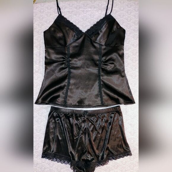 Happy Valentine's♥️ Black Lace Sexy Cami Set - Picture 1 of 11
